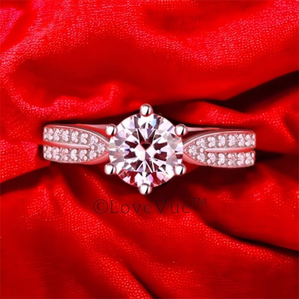 Certified 1ct. t.w. Diamond Solitaire Engagement Wedding Ring - Picture 5 of 16